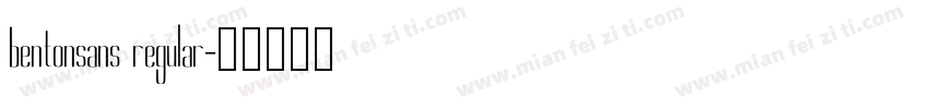 bentonsans regular字体转换